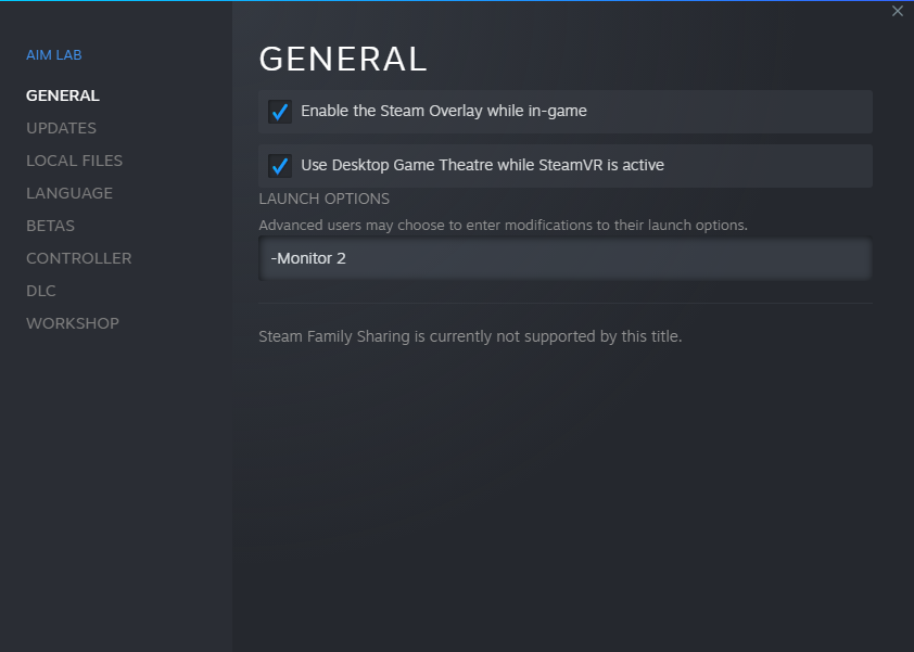 How to change launch monitor aimlabs
